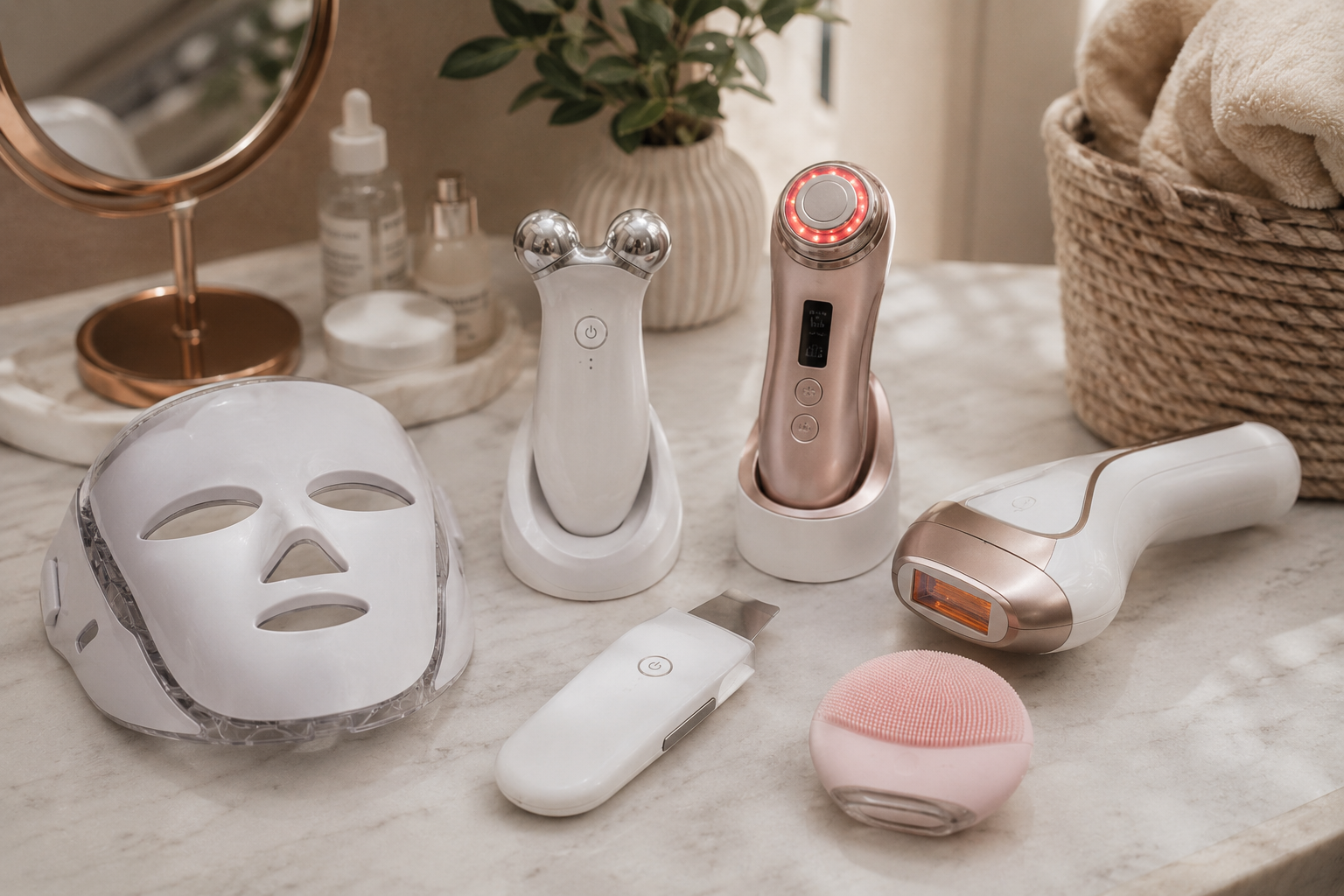 Dispositivos de belleza y tecnología para el cuidado en casa